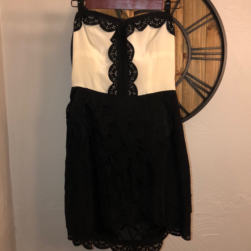 NWT Cooperative Tuxedo Scallop Dress